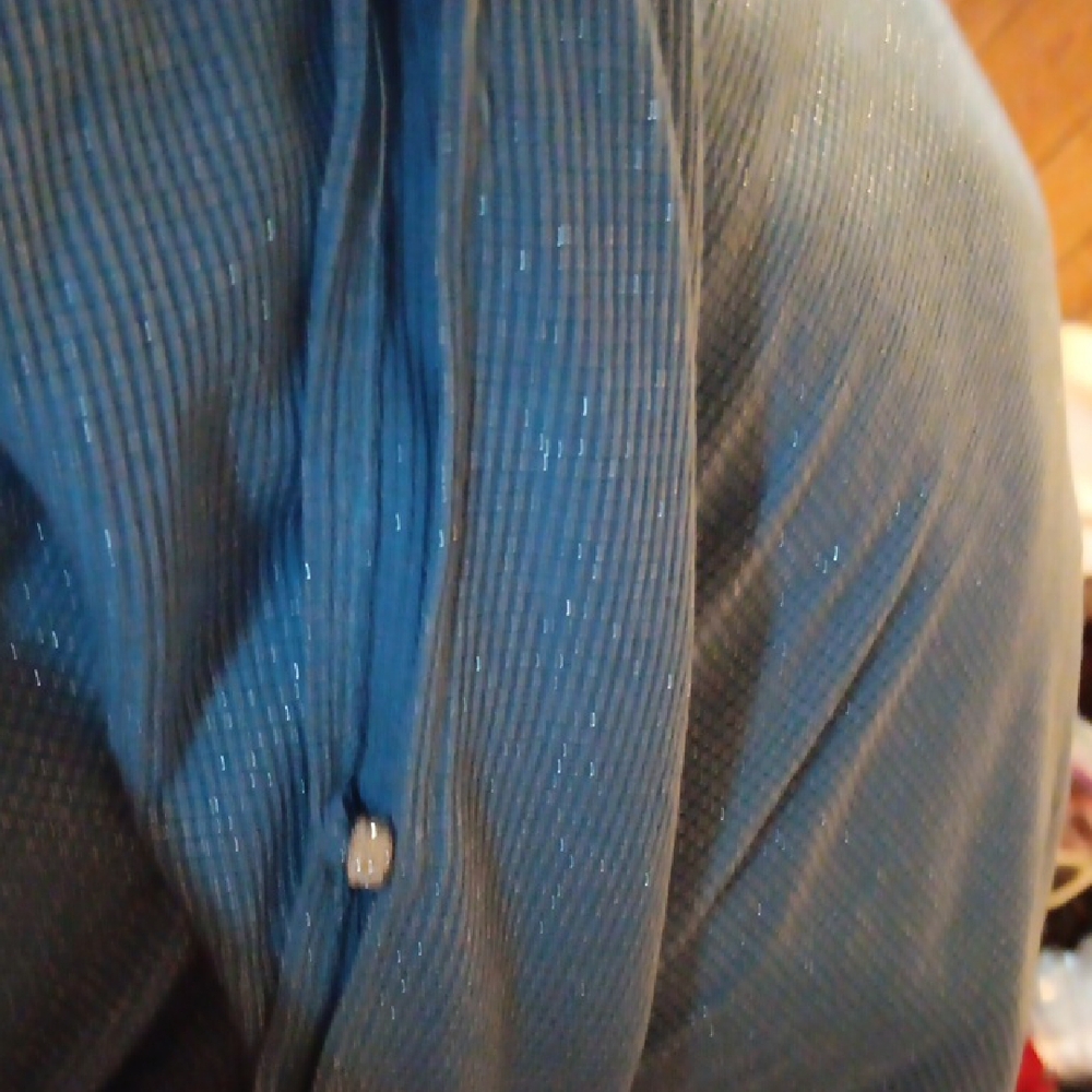 Ruby Rd. Shimmering Blue Knit Top - Picture 5 of 5